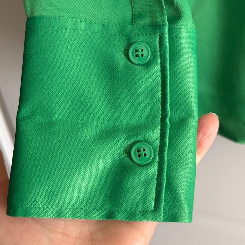 Zara Satin Blouse/Button down - Picture 4 of 7